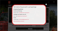 Desktop Screenshot of feuerwehr-lamspringe.de